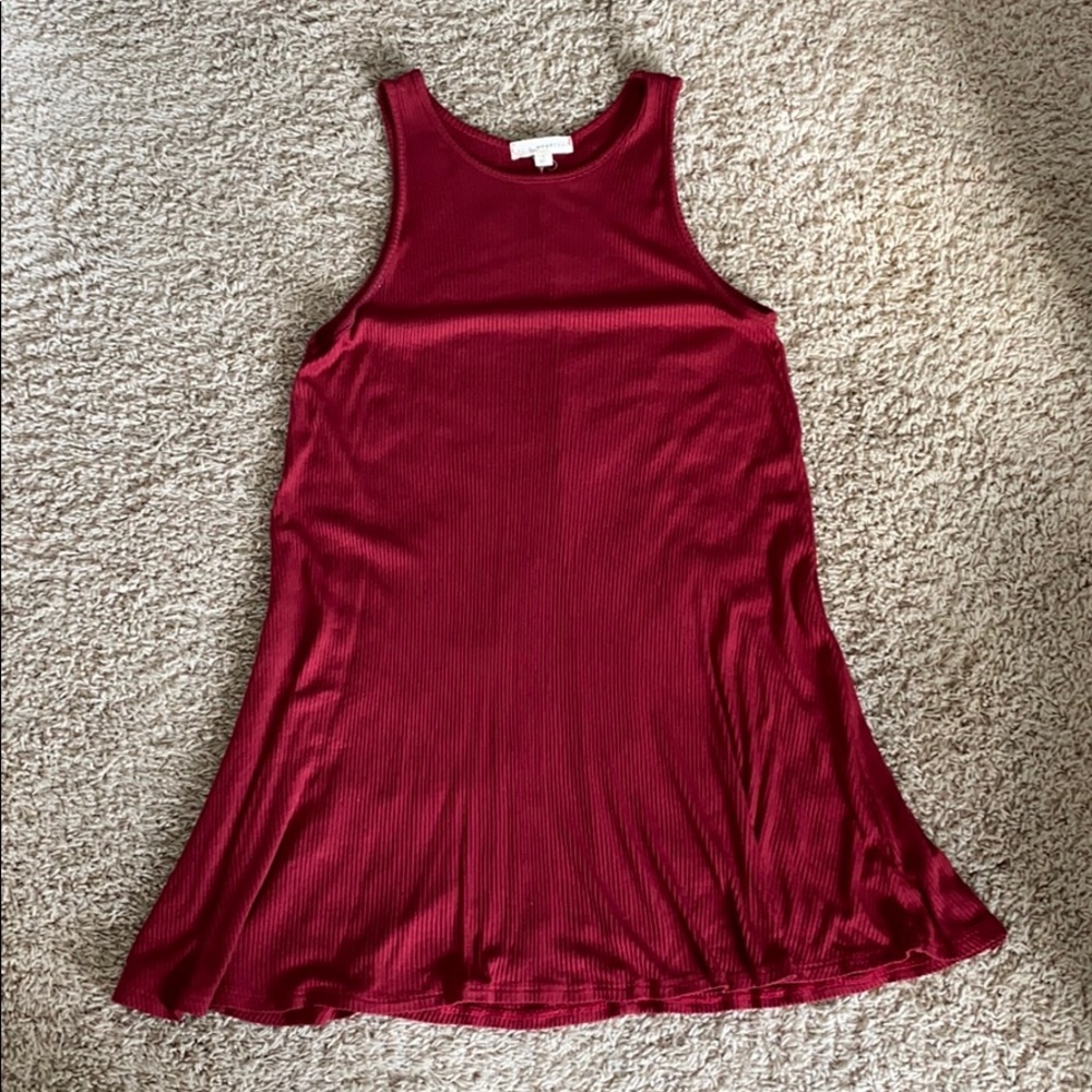 Maroon flowy dress